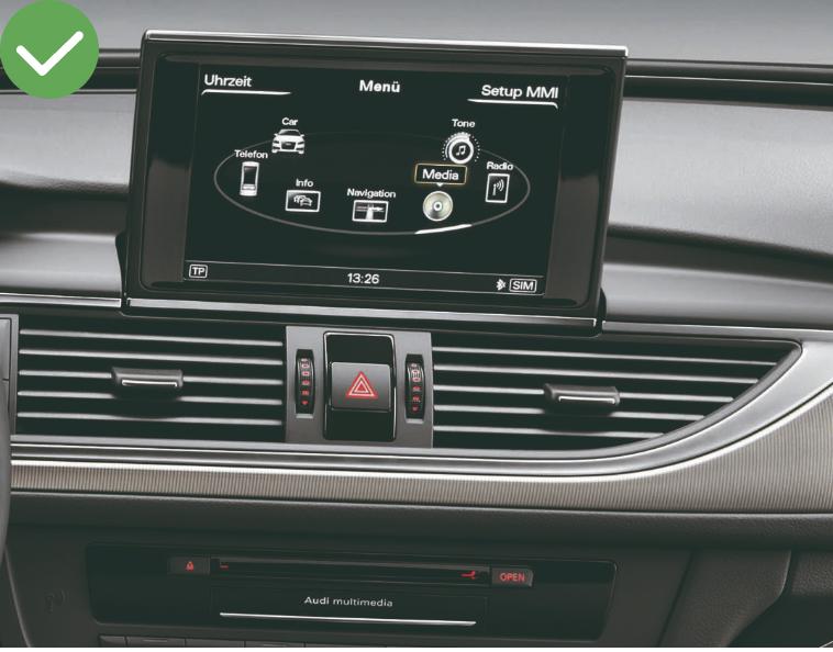 Установка apple carplay audi a6 c7